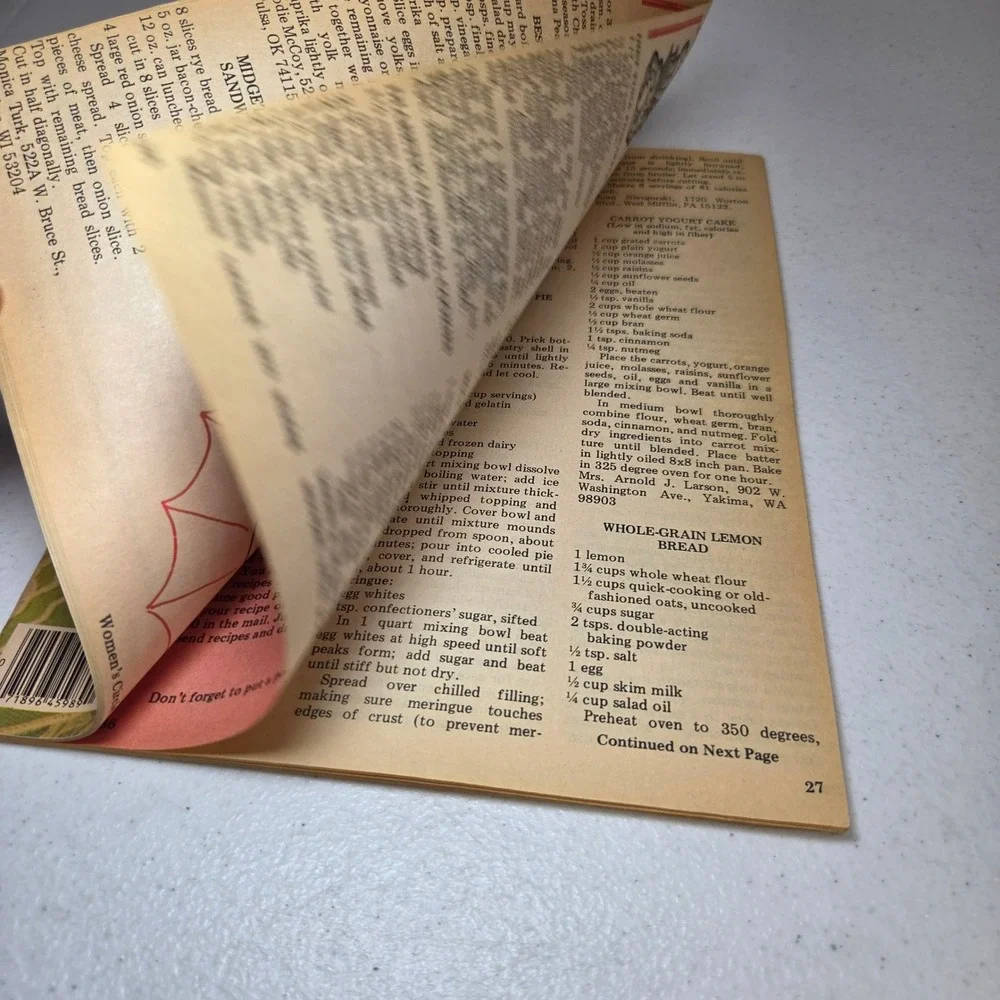 Home Cooking Womens Circle April 1986 Recipes Magazine 210 Recipes Vintage